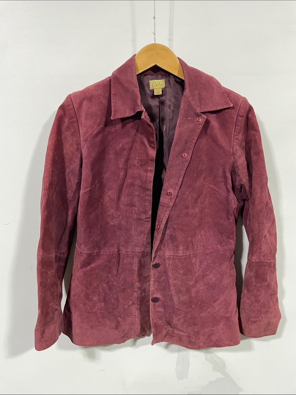 Vintage Caslon Purple suede Leather Jacket
